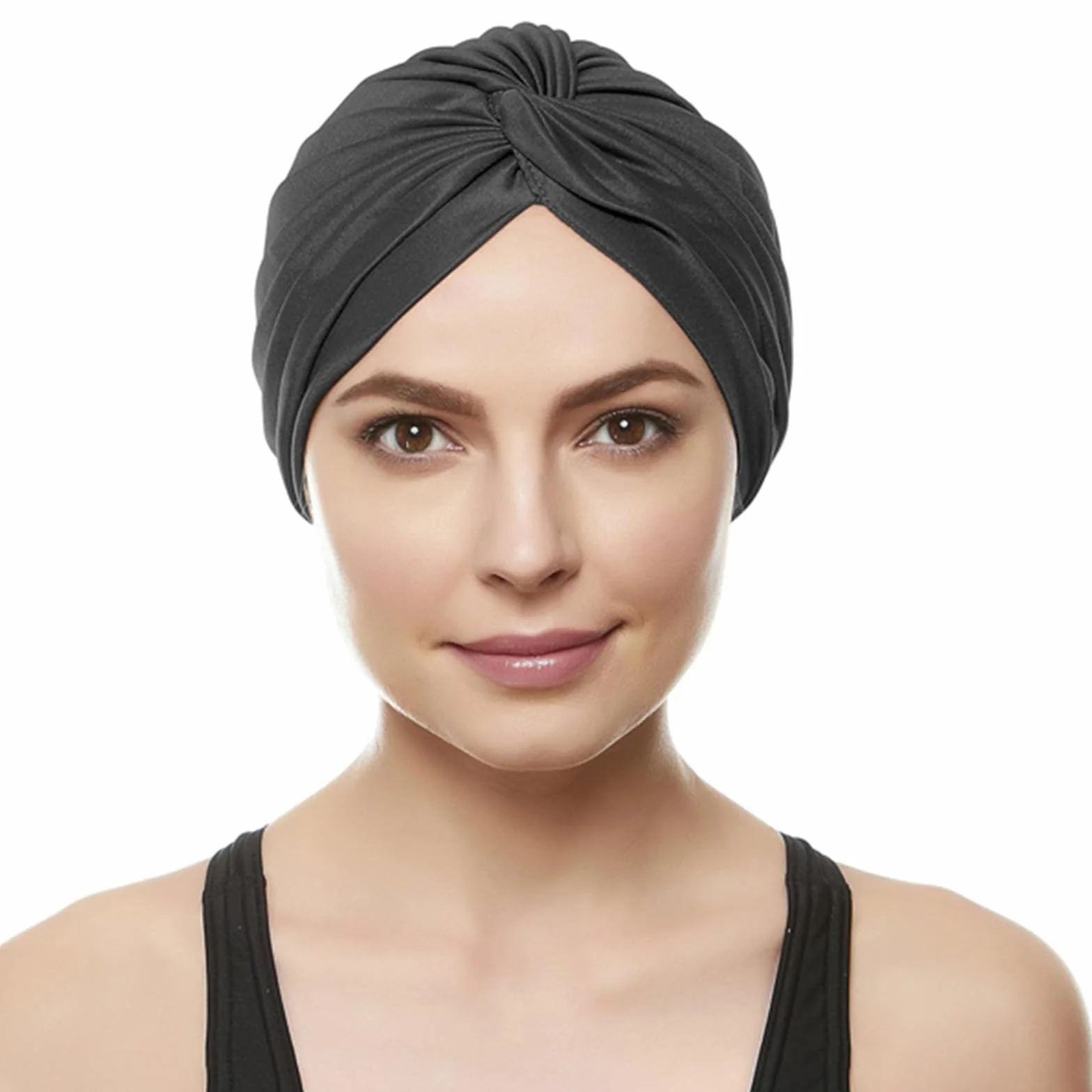 Bonnet de Piscine Femme Turban Sauna Tissu Maillot de Bain Casque Thermal Taille Unique