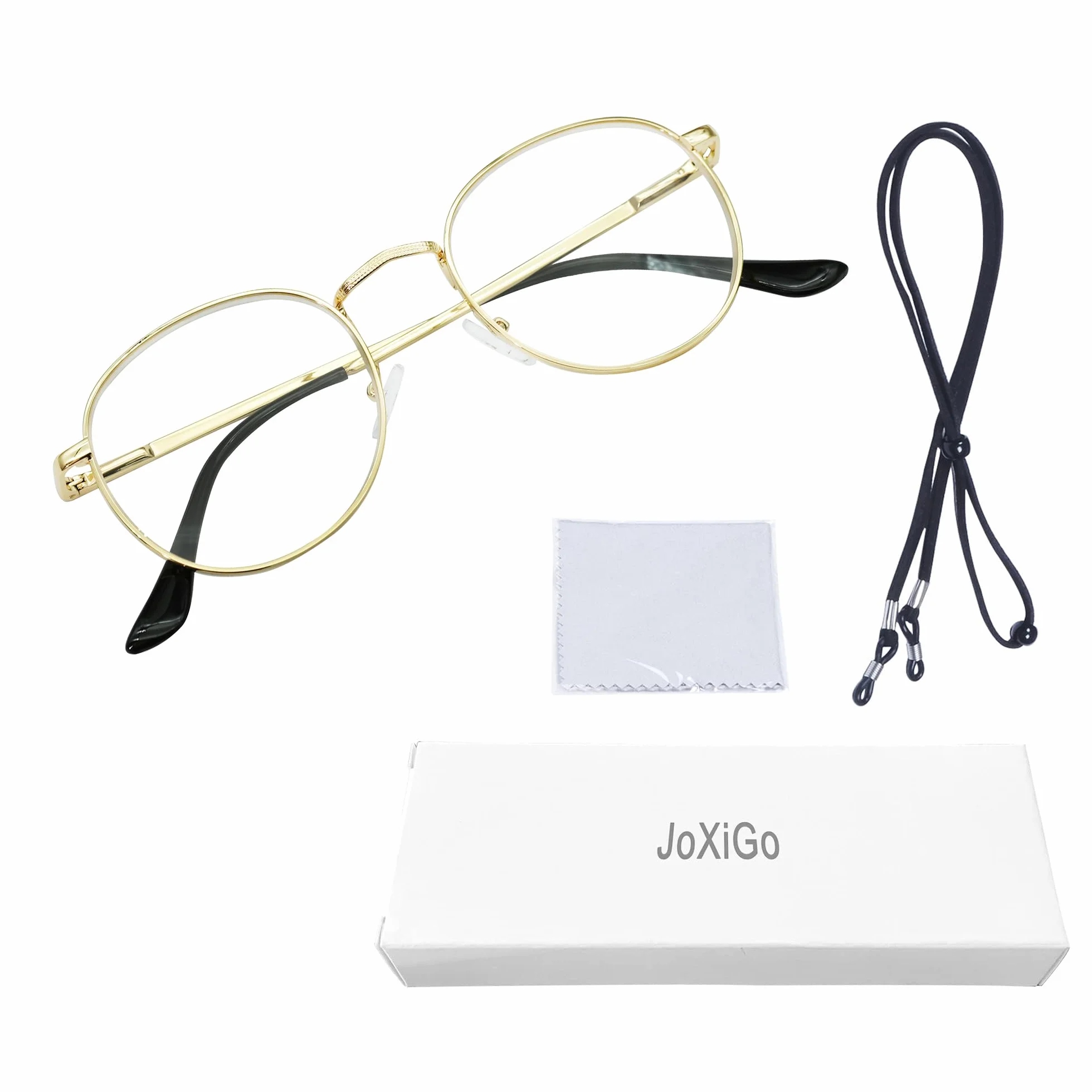 Lunettes de Lecture Métalliques Transparentes avec Sangle