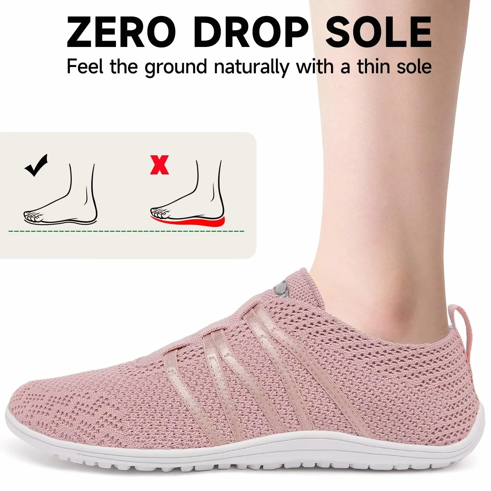 Wizshoe Barefoot Chaussures Pieds Nus Respirant Légères Confortable Slip on Sneakers
