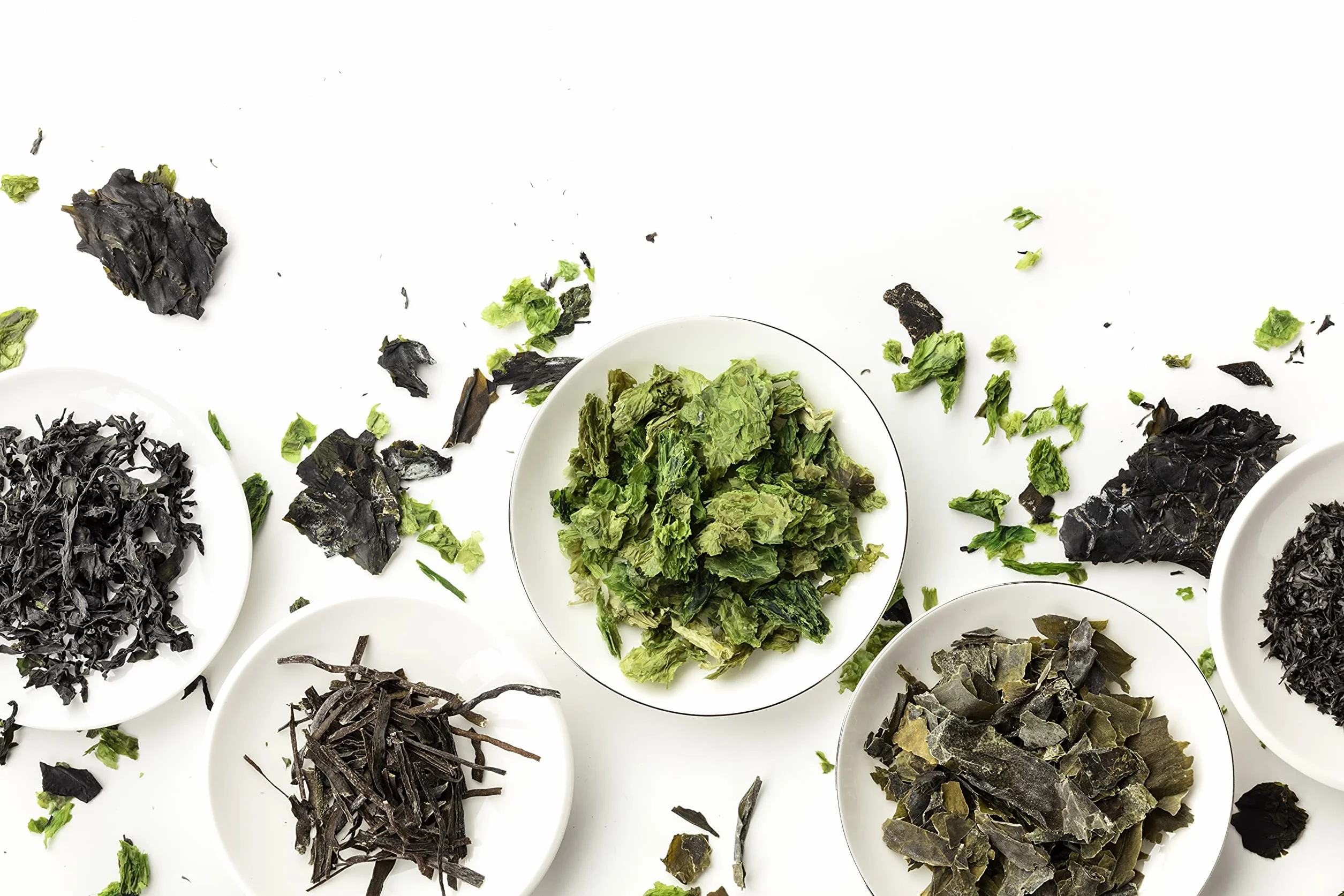 Roches Marines - Salade Iroise - Nori, Laitue de mer, Dulse - Mélange de 3 algues pour aromatiser vos soupes, crèmes et salades - Sachet de 50g - Fabriqué en France
