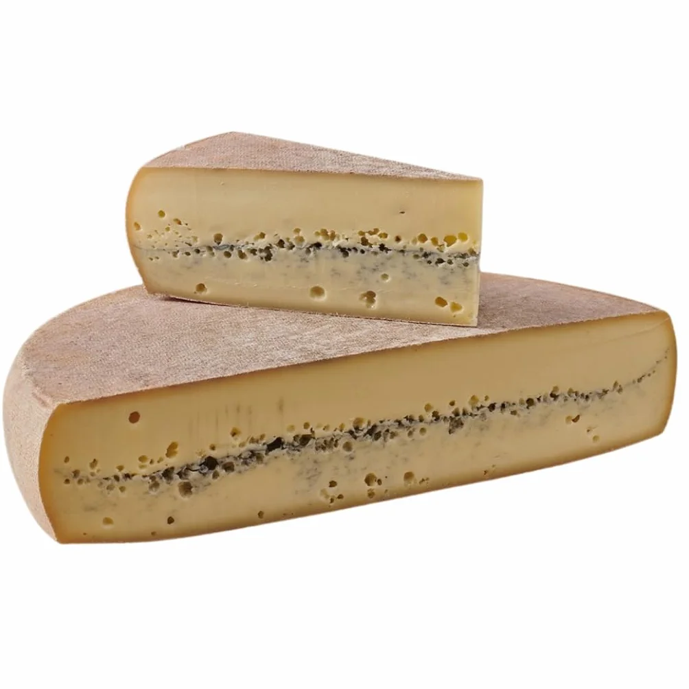 Morbier AOP fromage fermier du Haut Doubs - 500gr - Fabrication traditionnelle au lait cru de la Franche-Comté - Affinage 5-6 mois