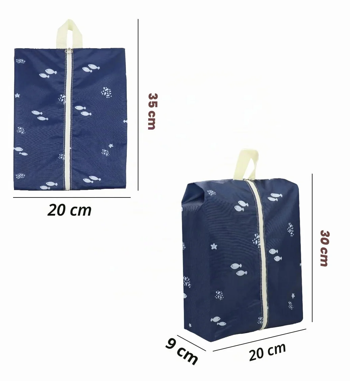 Sac de rangement pour chaussures Multicolore Lot de 8 x-large