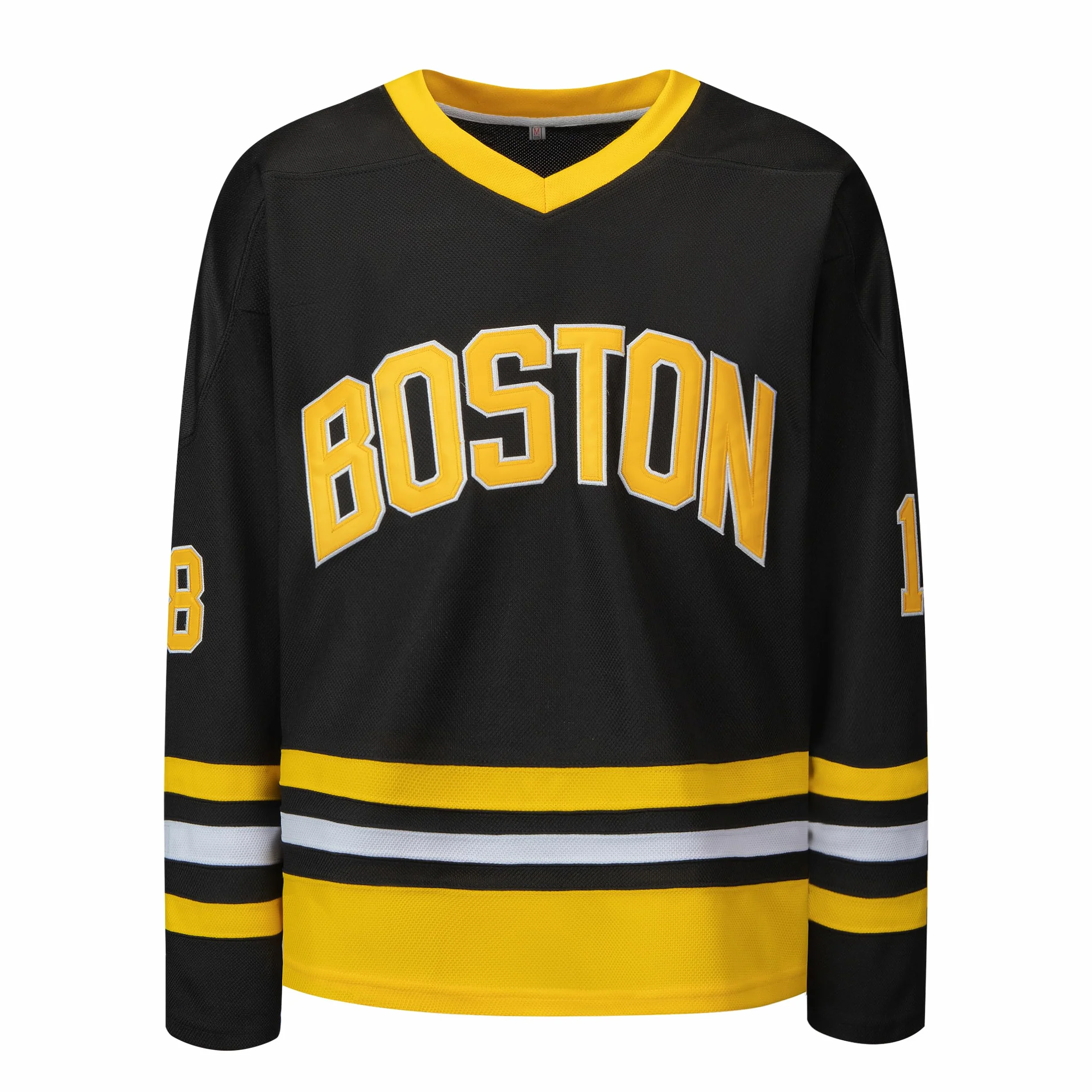 Happy Gilmore Maillot de hockey homme Boston Adam Sandler 1996 Jersey noir S-XXXL