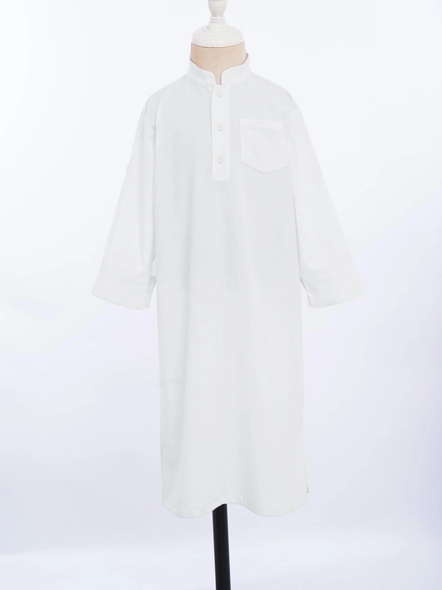 Thobe Arabe pour Bébé Garçon Robe Prière Abaya Eid Kaftan