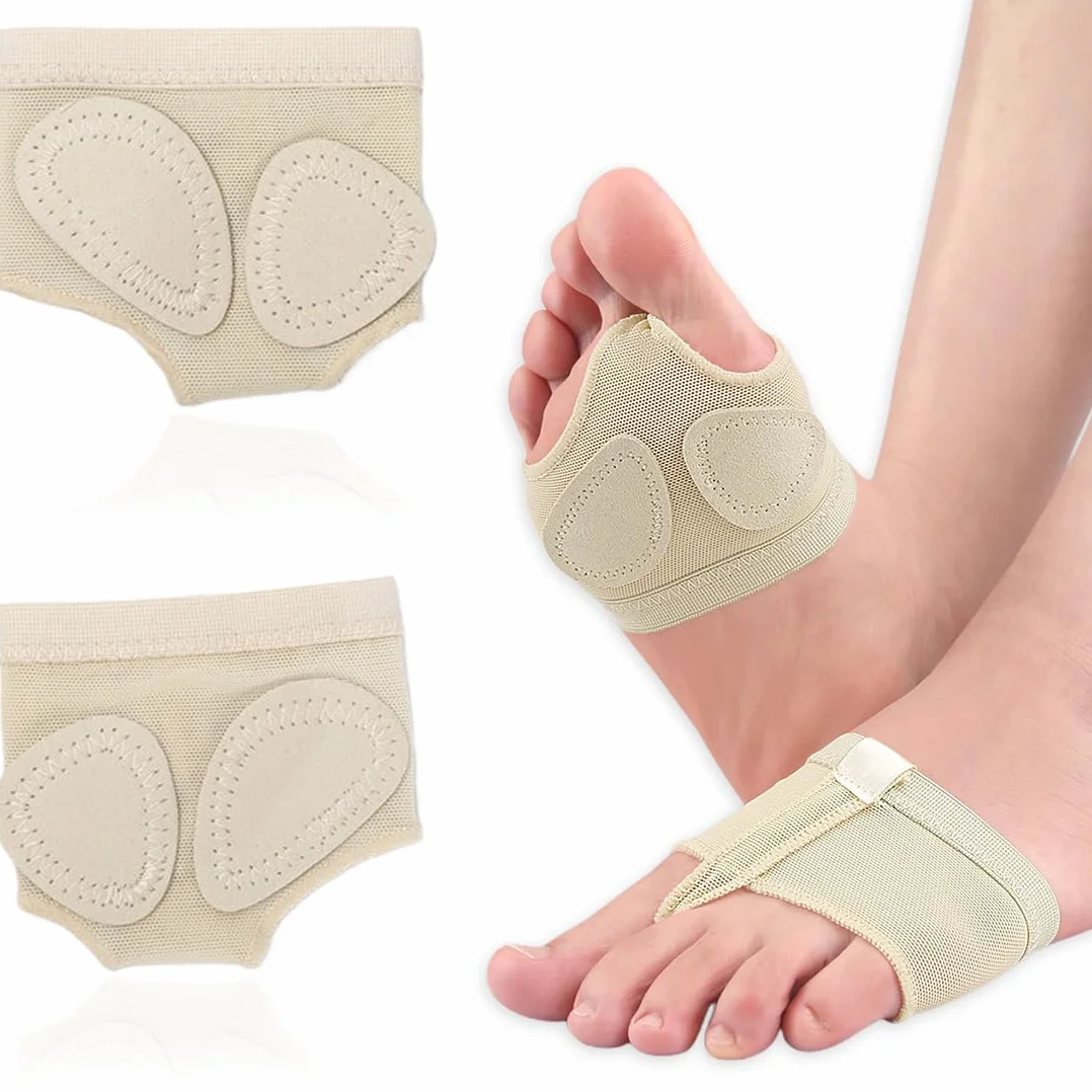 Coussinets métatarsiens Danse 1 paire protecteurs semelle antidérapant avant-pied simili cuir gymnastique Pilates