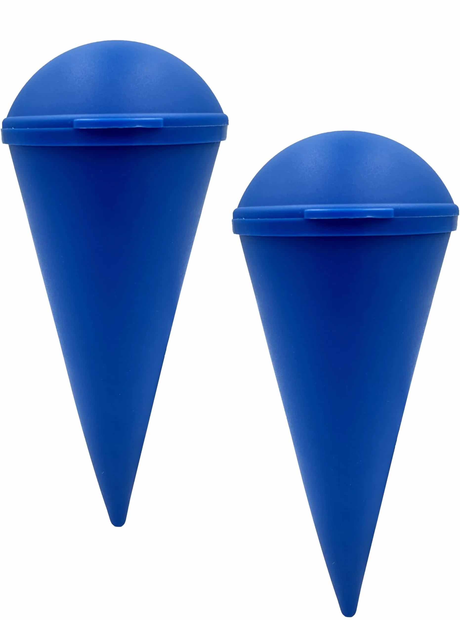 RusticHome Cendrier portable extérieur bleu avec couvercle scellant - Pack de 2