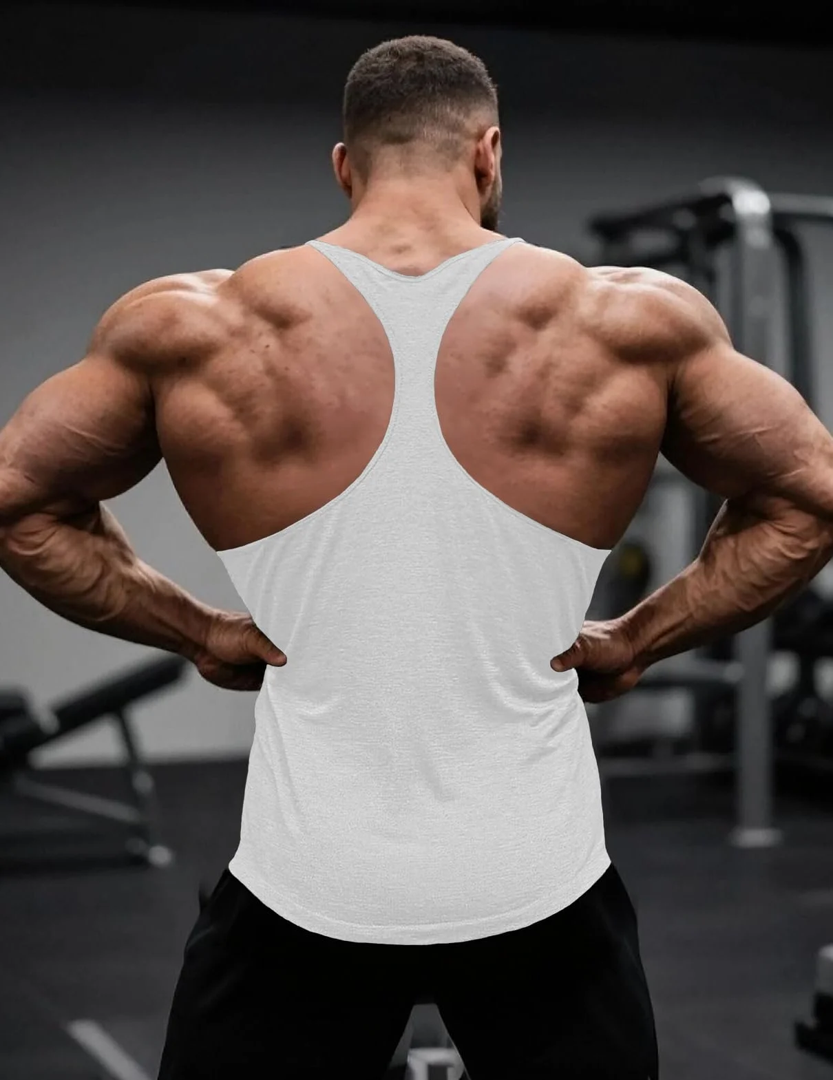 Débardeur Stringer Muscle Cmdr Homme Y-Back Maillots de Corps Gym