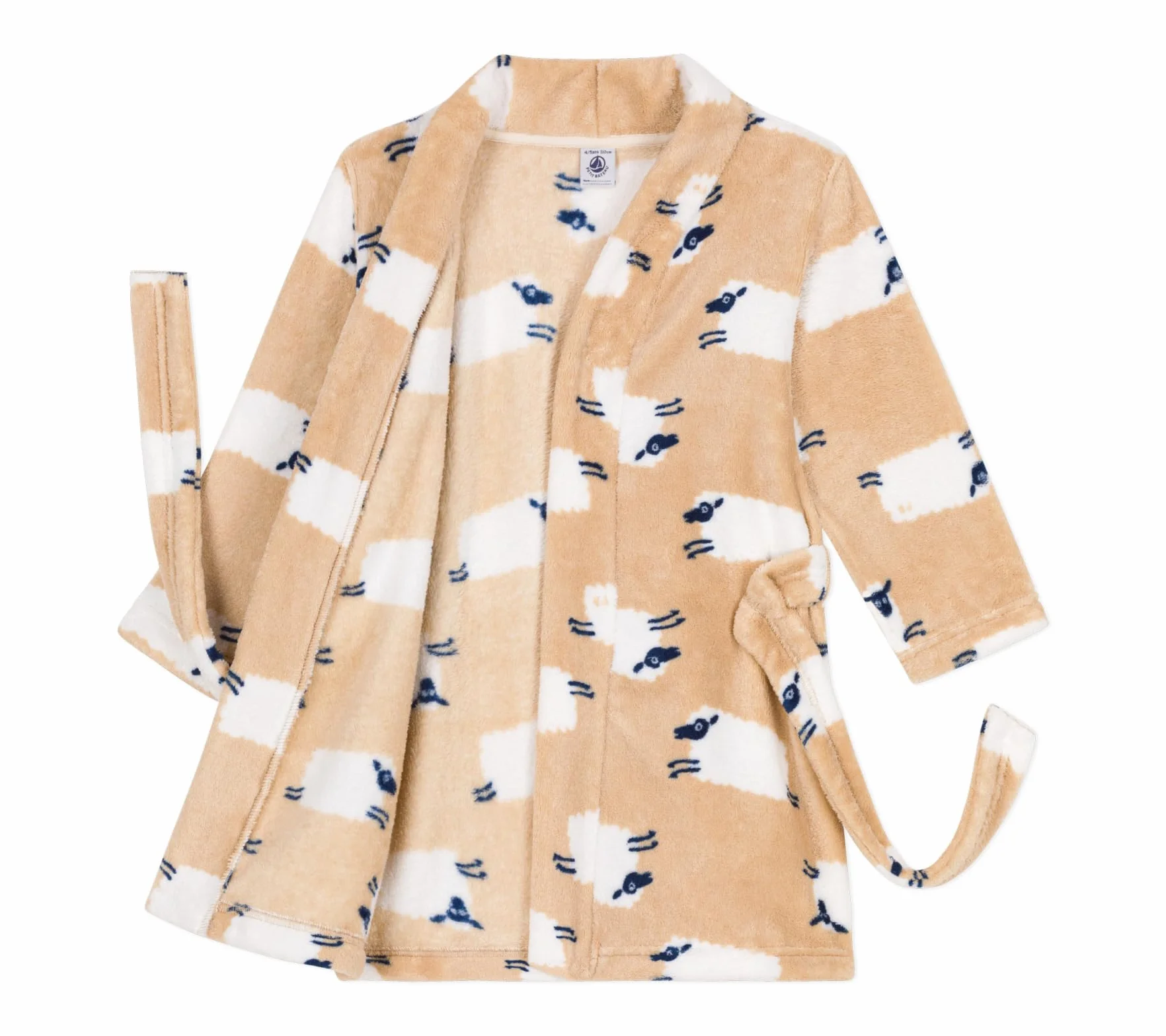 Petit Bateau Robe De Chambre Manches Longues Garçon