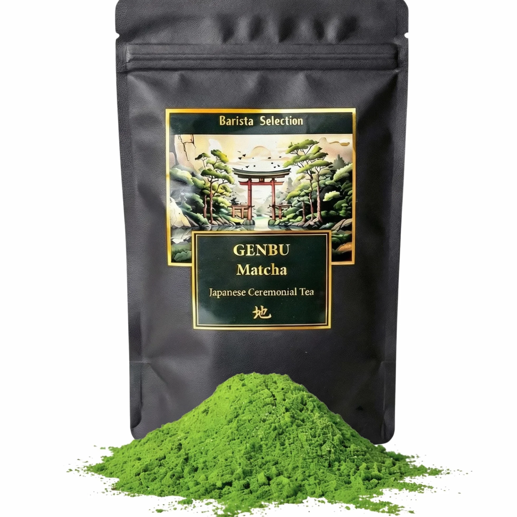 GENBU MATCHA | Thé Matcha Ceremonial Premium 100g | Thé Matcha pour 3 mois | Thé vert pur en poudre 100% naturel | Thé Matcha japonais de haute qualité | Matcha Latte