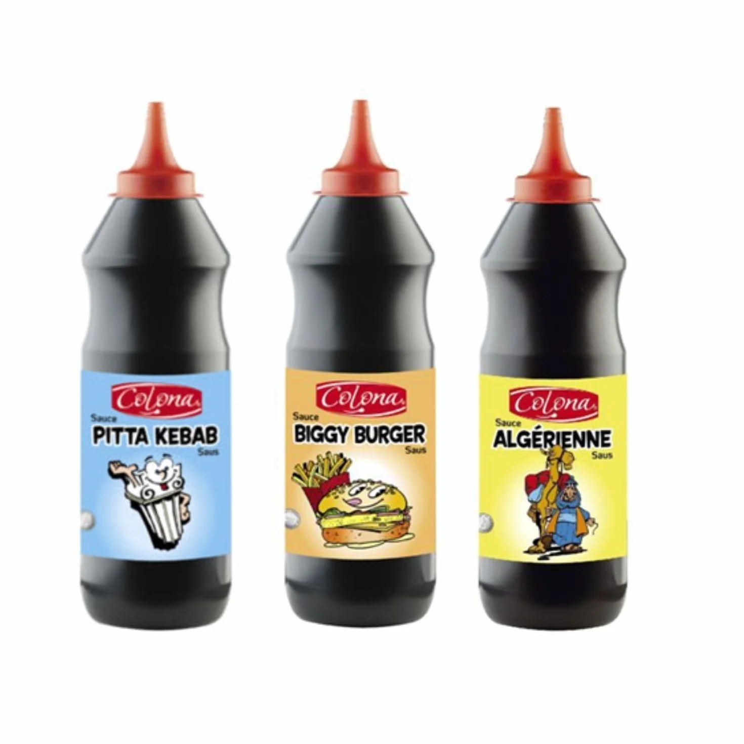 Lot sauce Colona : Pittas – Biggy burger - Algérienne (3x950ml)