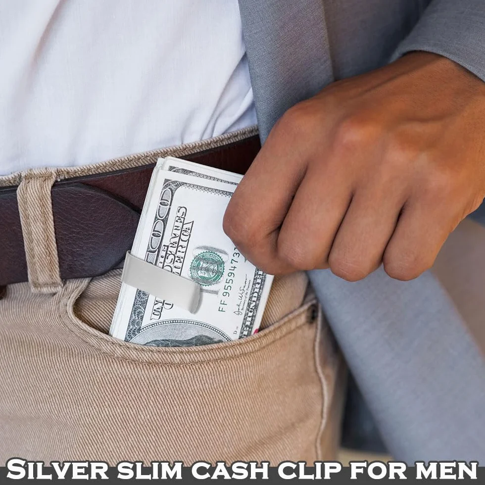 Pince à Billets Métal 40 Pcs Homme Porte Carte Crédit