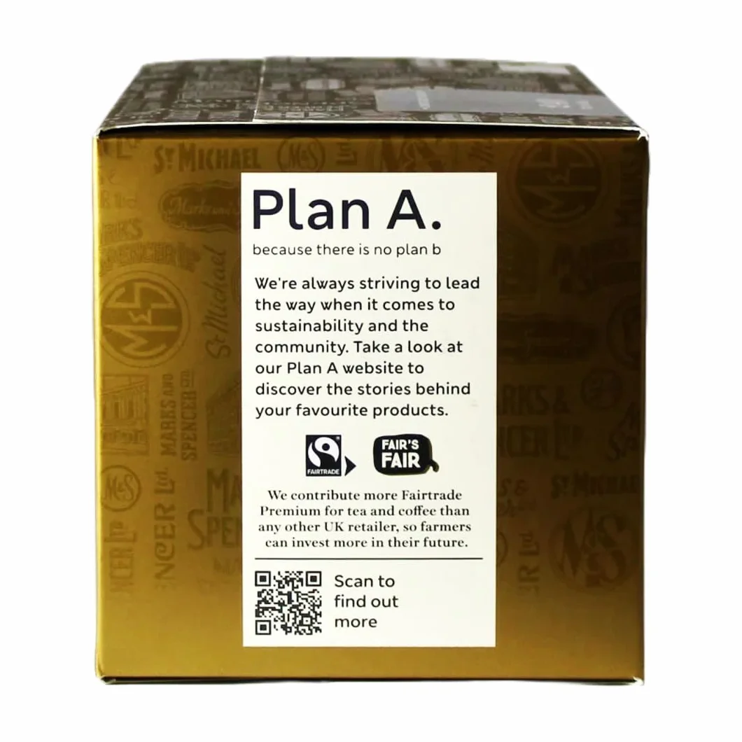 M&S Luxury Gold Tea - 240 Count (Pack of 1) - Thé Noir Sucré et Lisse - Boîte de 240 Sachets de Thé - Tea