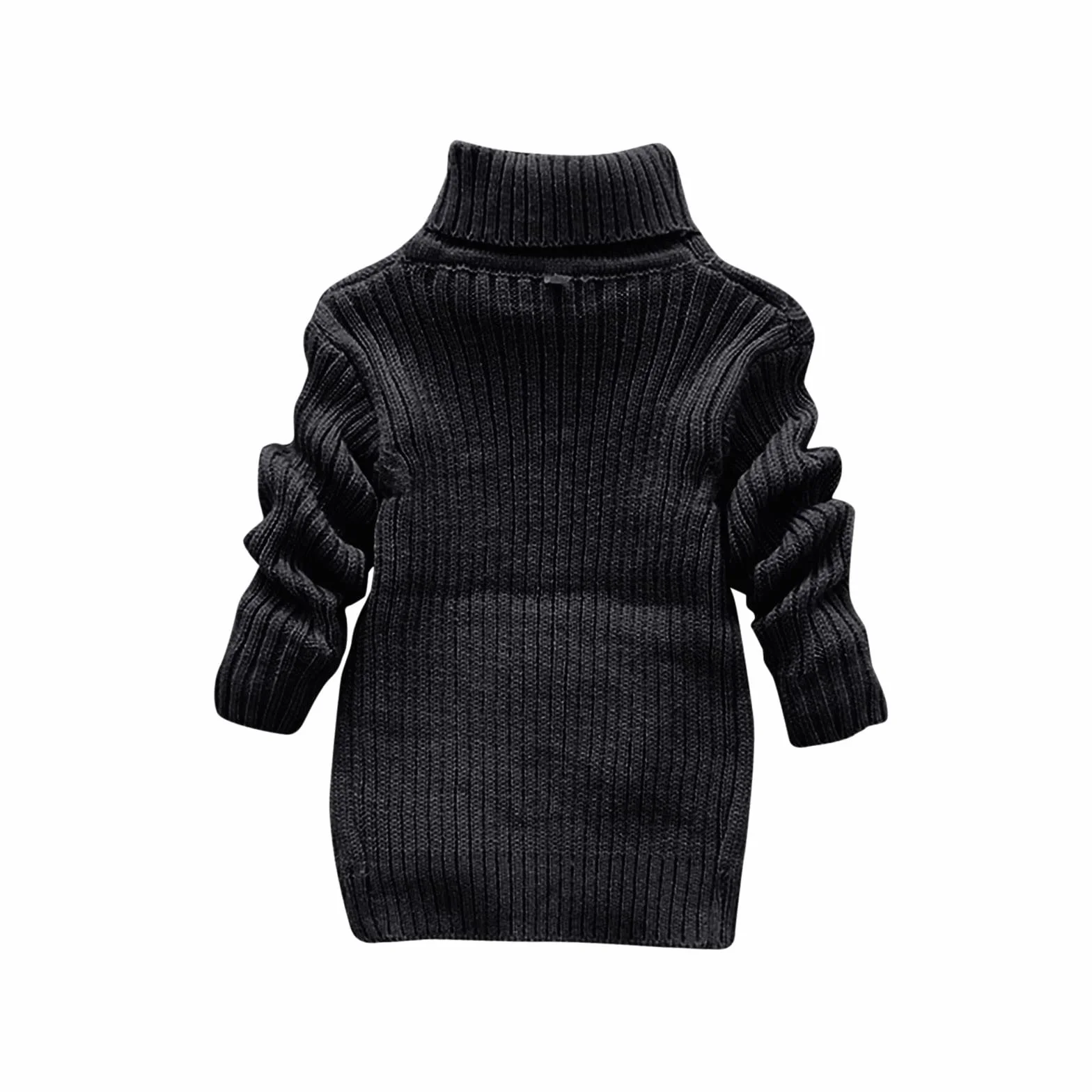 Pull à motif torsadé pour enfant - Col roulé - Pull en tricot chaud d'hiver pour fille - Grosse maille