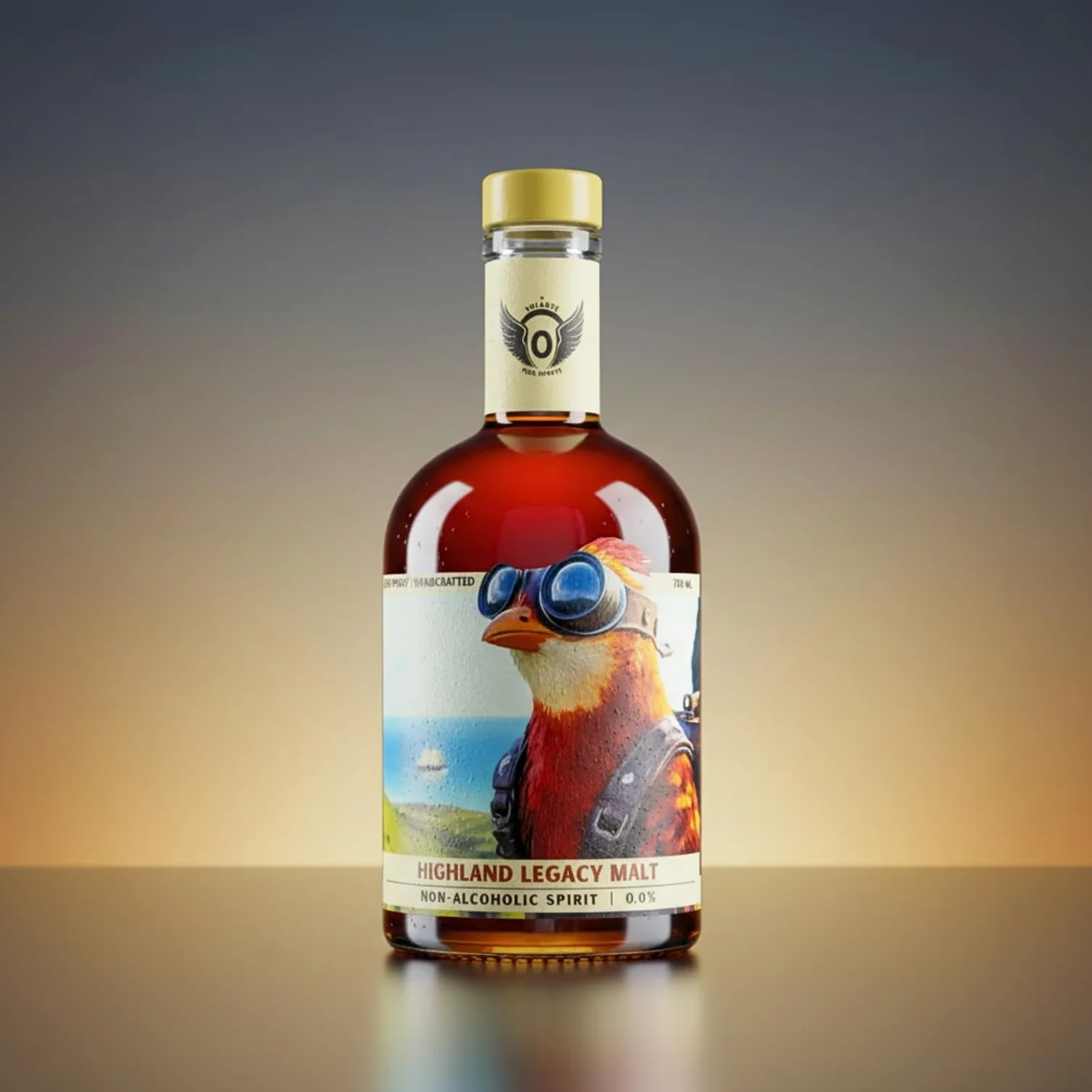 Volante Highland Legacy Malt 0,0% | Alternative sans alcool inspirée du whisky | profil fumé et malté | 700 ml