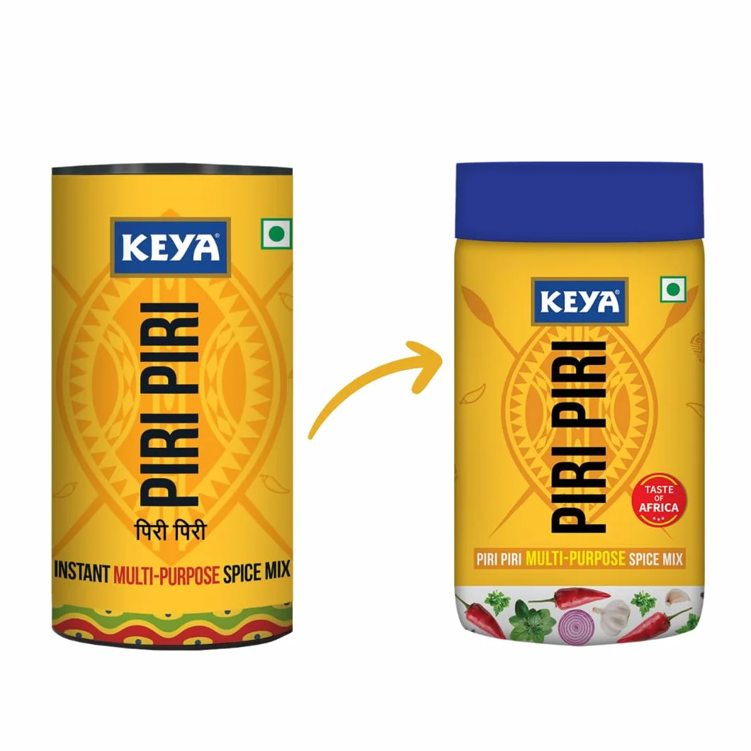 Keya Piri Piri - Instant Seasoning Mix Original Flavour 3 Way Sprinkler Cap (Pack Of 3) 240 Grams.