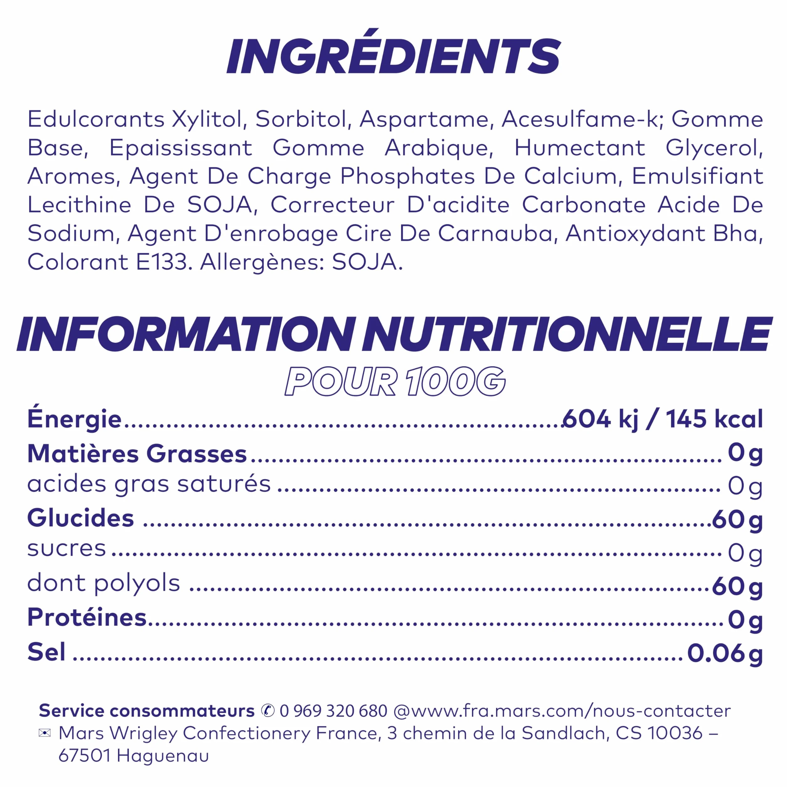FREEDENT WHITE Chewing Gum Sans Sucre Goût Menthe Verte 1 Boîte 60 Dragées Grand Format