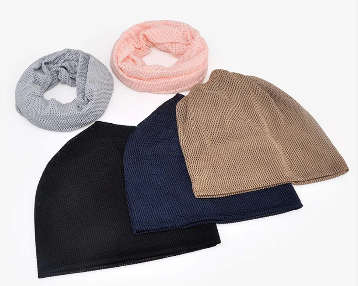 Bonnet en Jersey Fin Été Maille Respirante Élastique Long Slouch Homme Femme Beanie