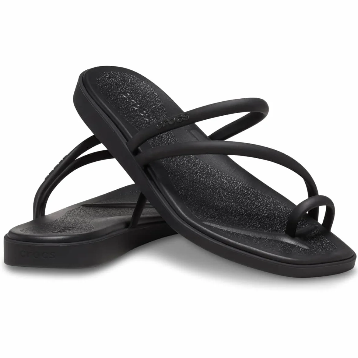 Crocs Miami Toe Loop Sandale plate Femme