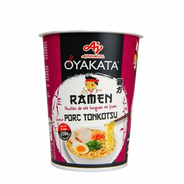 OYAKATA - RAMEN PORC TONKOTSU EN CUP 62G - LOT DE 5