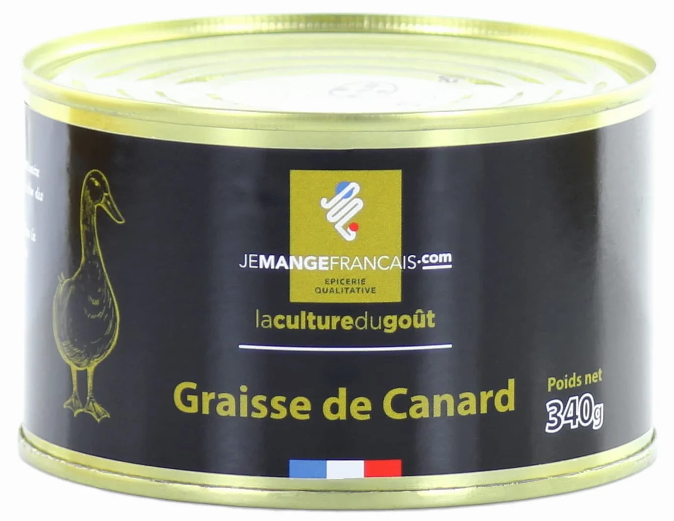Graisse de canard en conserve 340 g - Origine France - Jemangefrancais.com