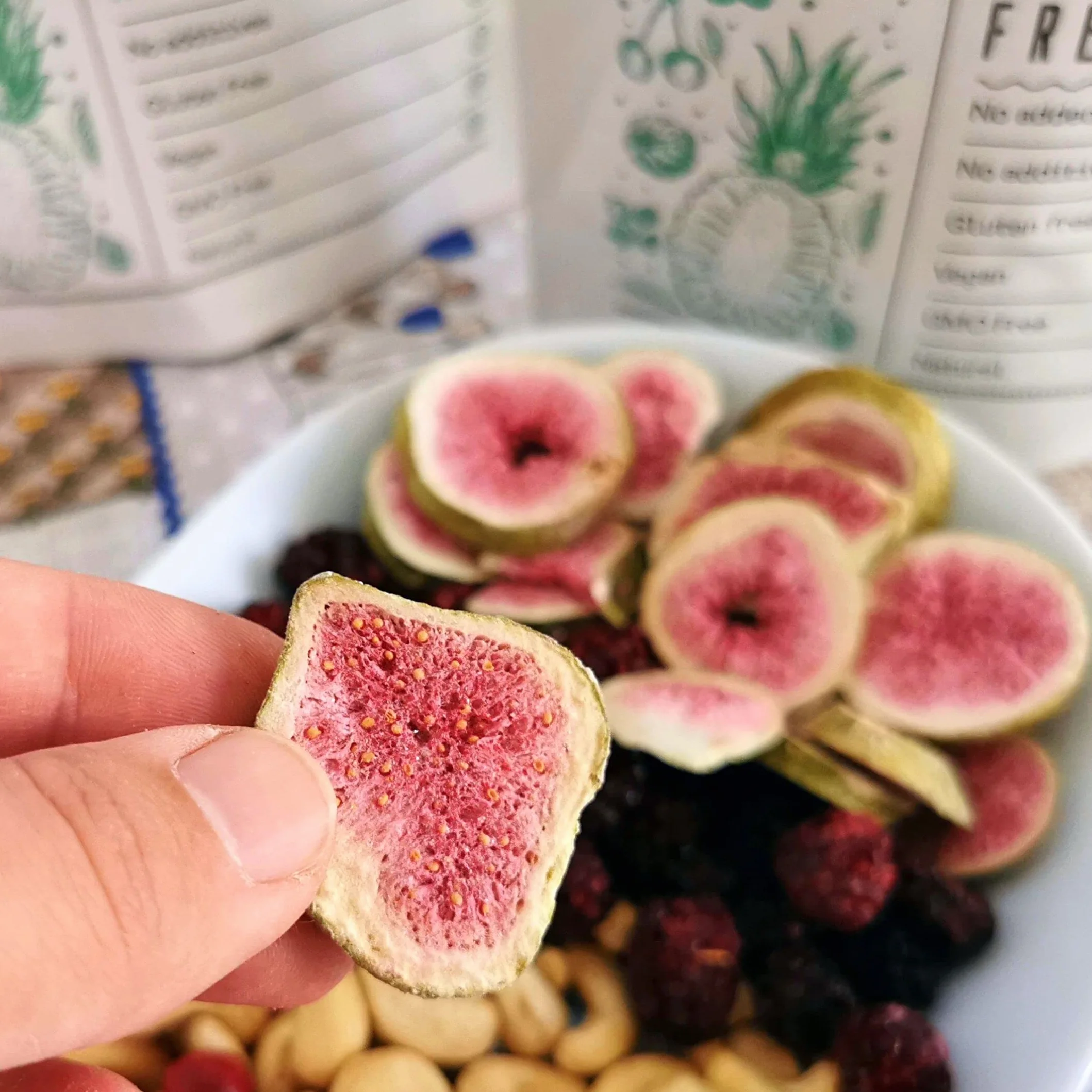 Figue Lyophilisée Sans Sucre Ajouté | 100% Naturel Figues Sèches Fruits Seches | Freeze Dried Fruit Fig Collations Saines | Pure Figue Seche Sec Lyophilisateur | Gefriergetrocknete Feige ZingyZoo