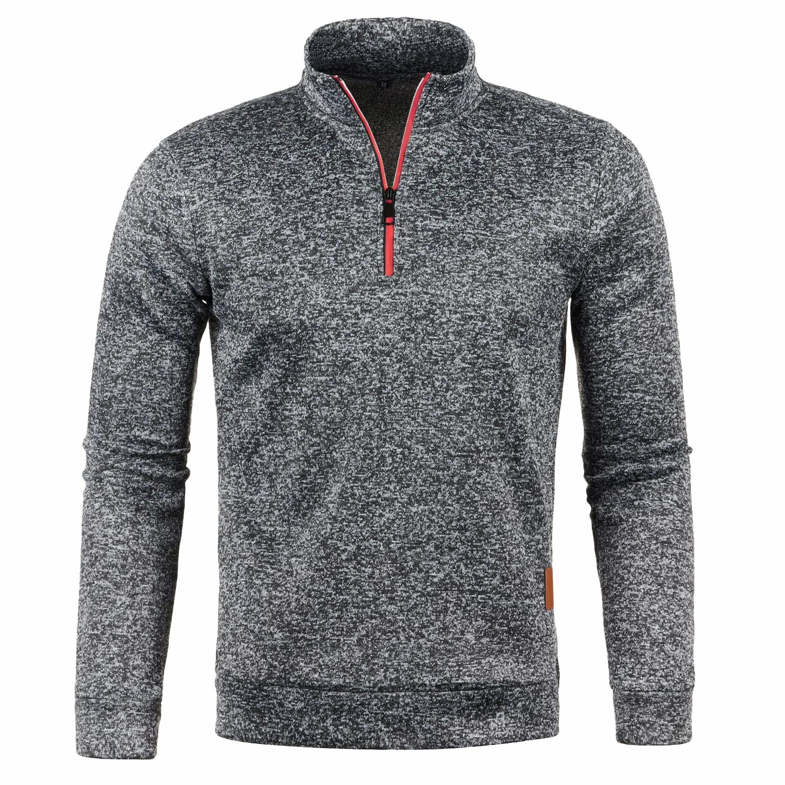 Polaire Homme 1/4 Zip Col Montant Chaud Sweat de Travail Veste