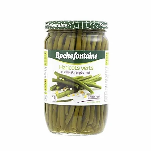 ROCHEFONTAINE - Haricots Verts Extra Fins Cueillis Et Rangés Main 345G - Lot De 3 - livraison offerte