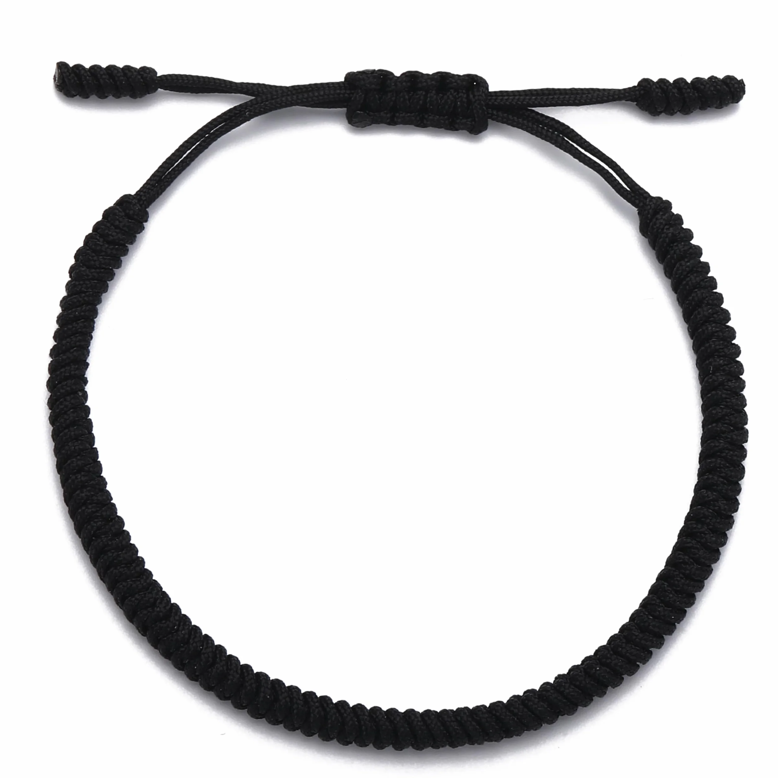 Bracelet porte-bonheur LUCKY BUDDHIST en Nylon réglable pour hommes et femmes