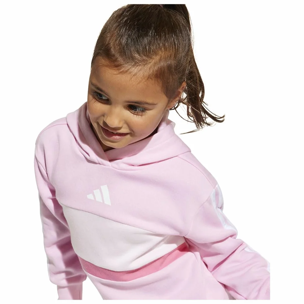 adidas Survêtement Fille Tiberio 3 Stripes Fleece Leggings Set