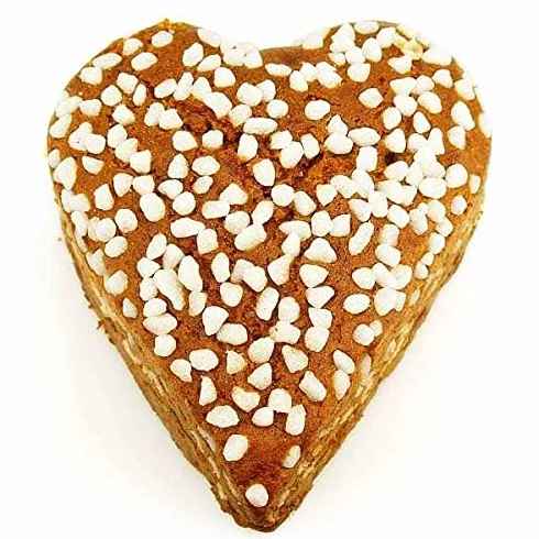 Coeur au miel - Pain d'épices au miel et perles de sucre - Coeur 250g