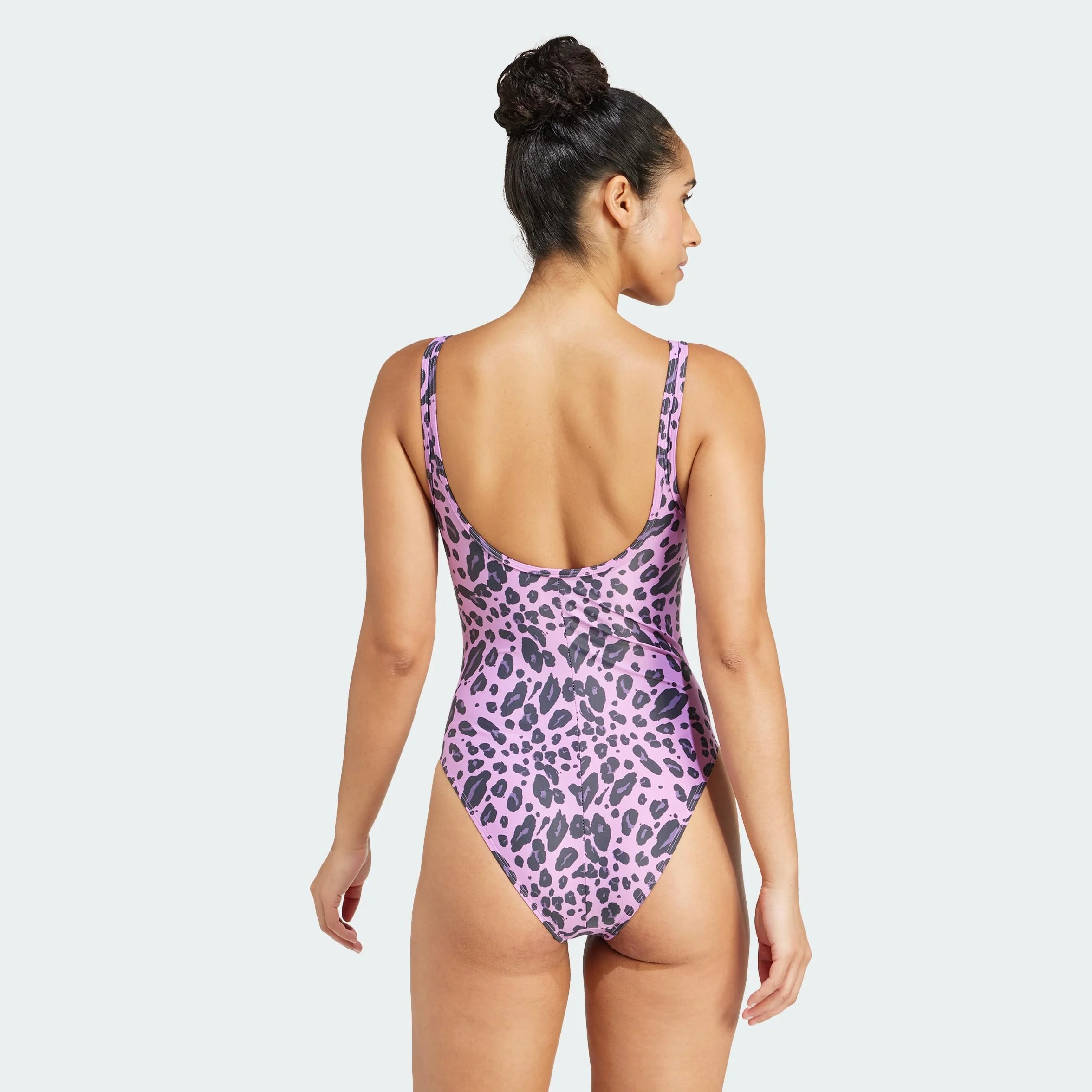 adidas Essentials Animal Print U-Back Swimsuit Femme