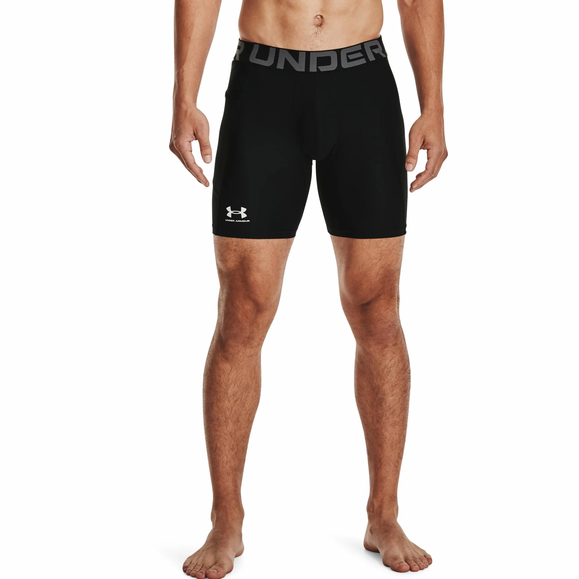 Under Armour UA HG Armour Shorts Short de sport léger homme Noir Blanc 3XL