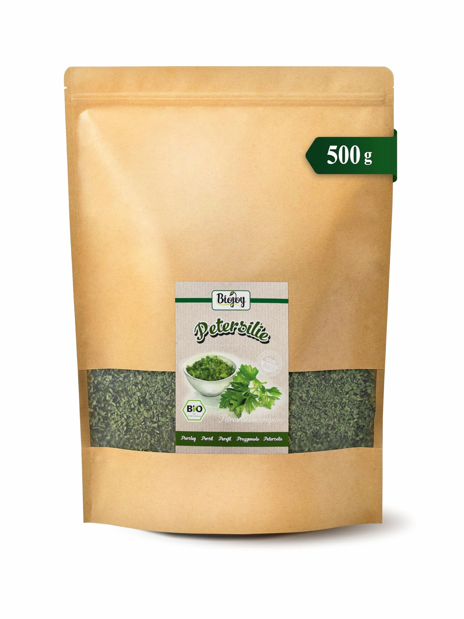 Biojoy Persil BIO (500 g), séché et frotté, sans additifs (Petroselinum crispum)