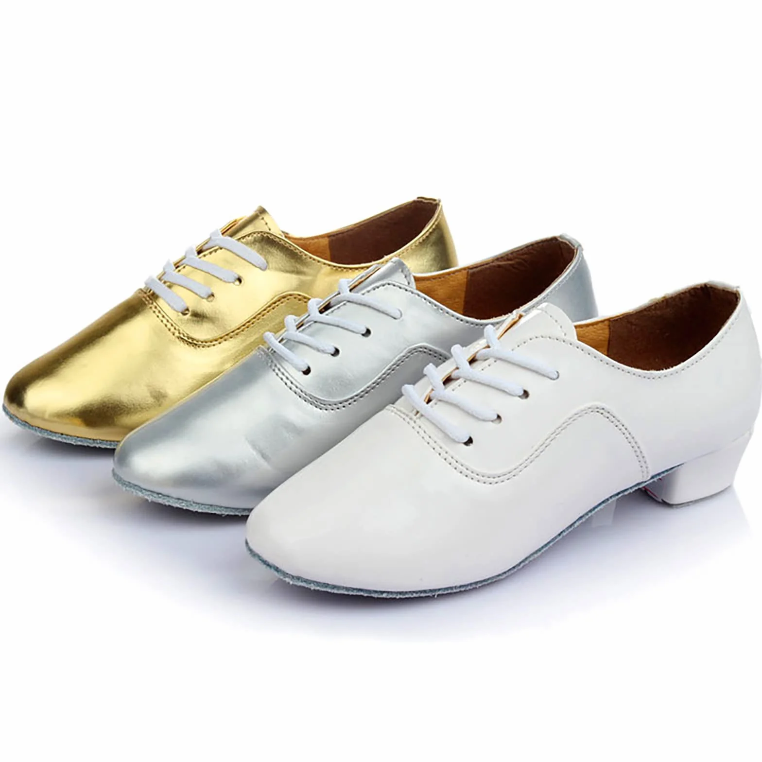 Chaussures de danse latine homme Dance Hall vernies lacets