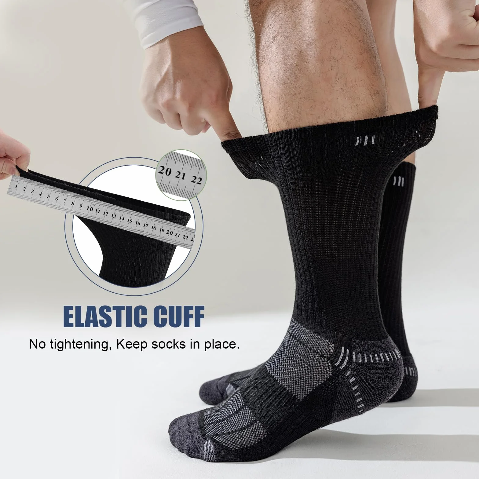 Chaussettes de Sport Homme Respirant Running Randonnée Trekking Marche 5 Paires