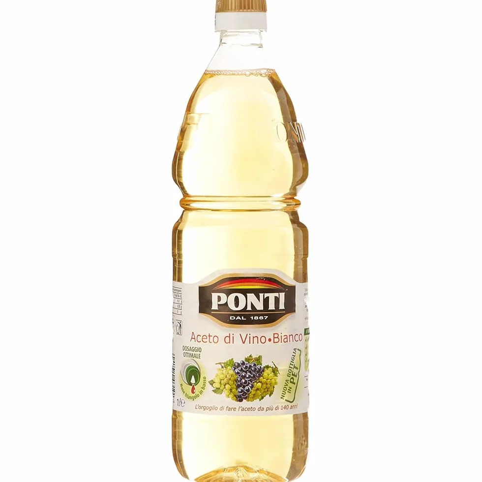 Set de 12 ponts vinaigre Pet 1 l de vin Blanc Classique pour la Cuisine