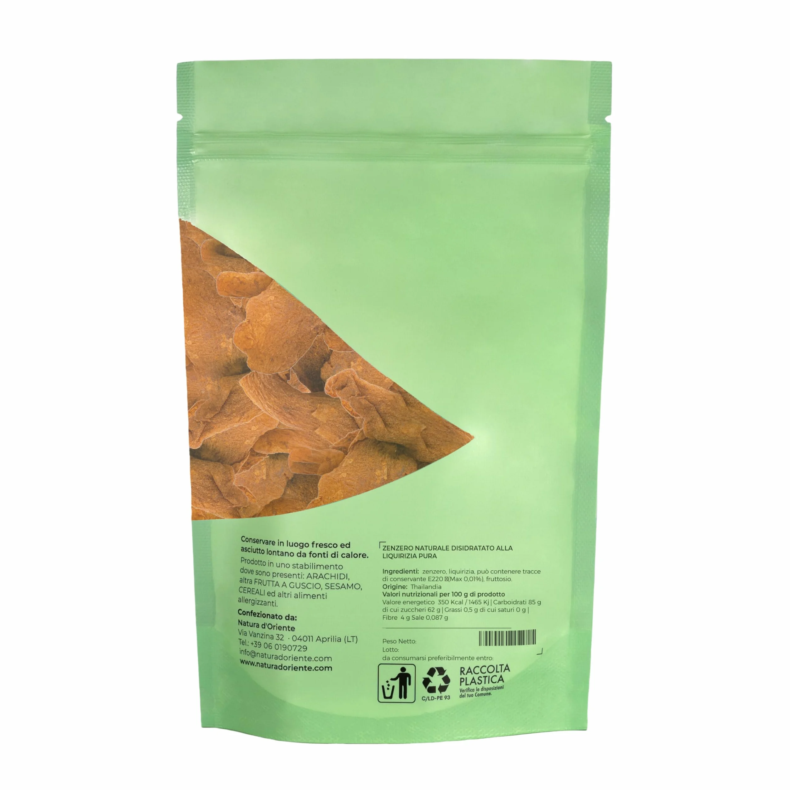 Natura d'Oriente Gingembre Naturel Déshydraté à Réglisse Pure 1000 g