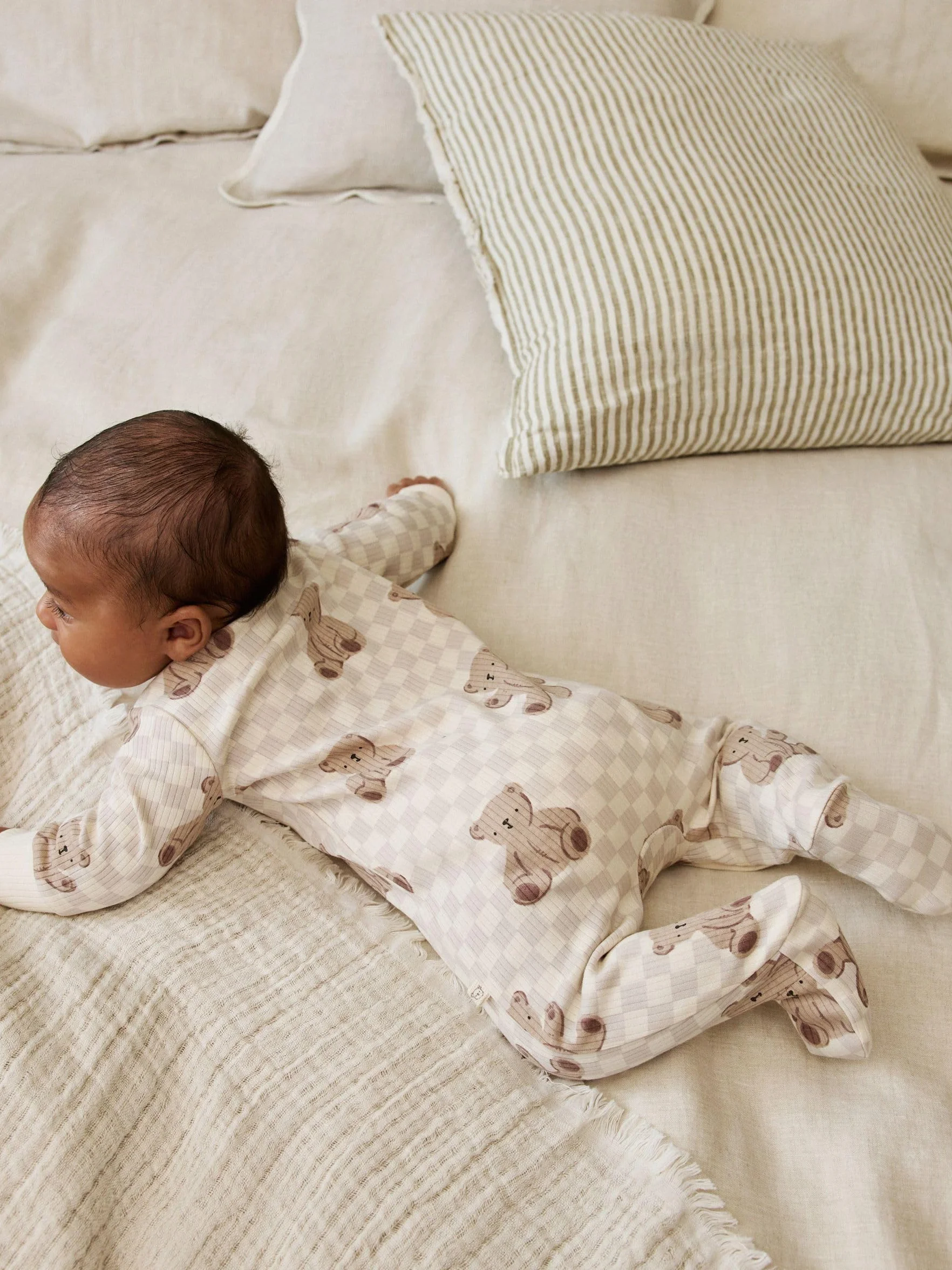 NEXT Bébé garçon Dors-Bien Pyjama Zip Double Sens Ours Lot de 4
