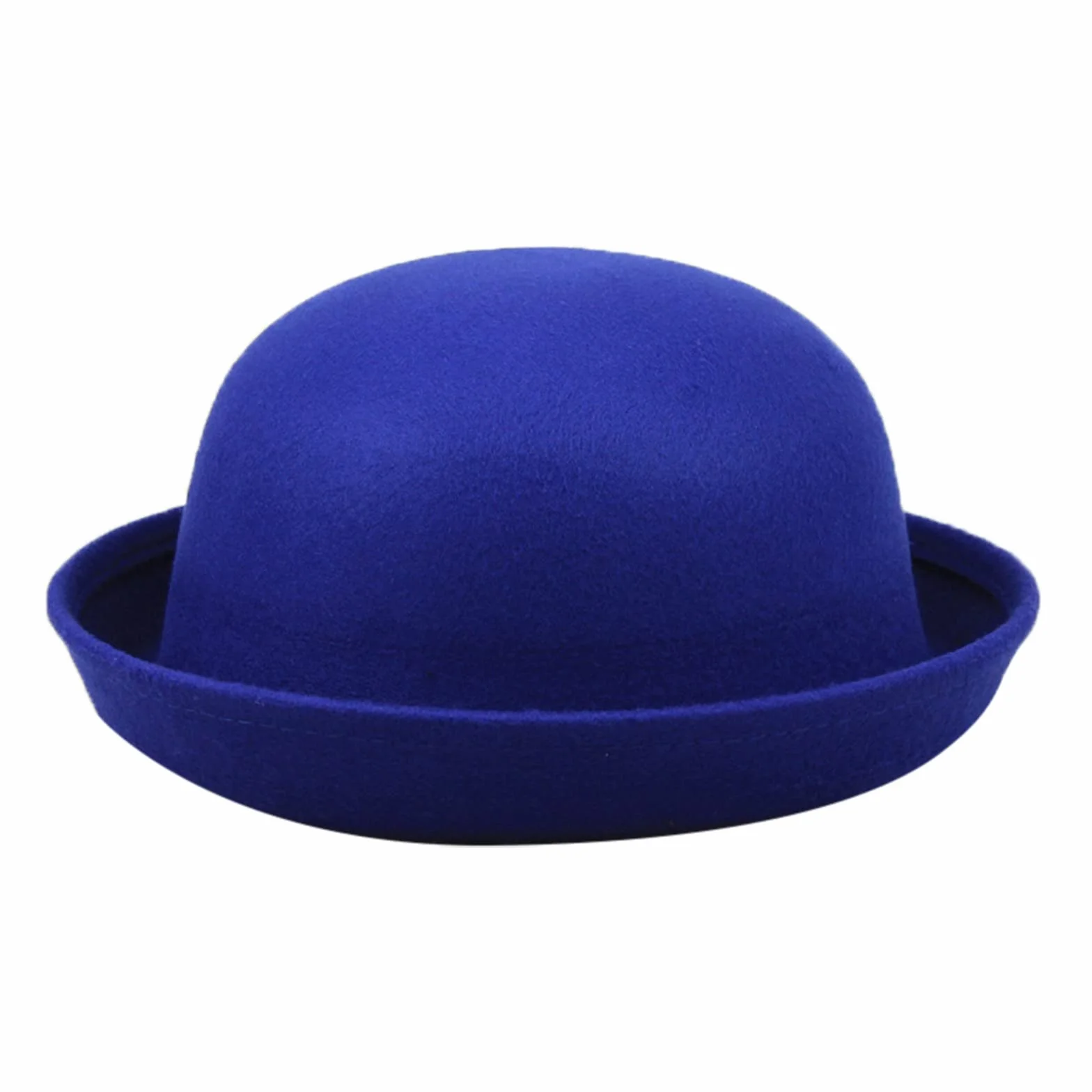 Panama Chapeau melon élégant adulte bord enroulable laine pliable