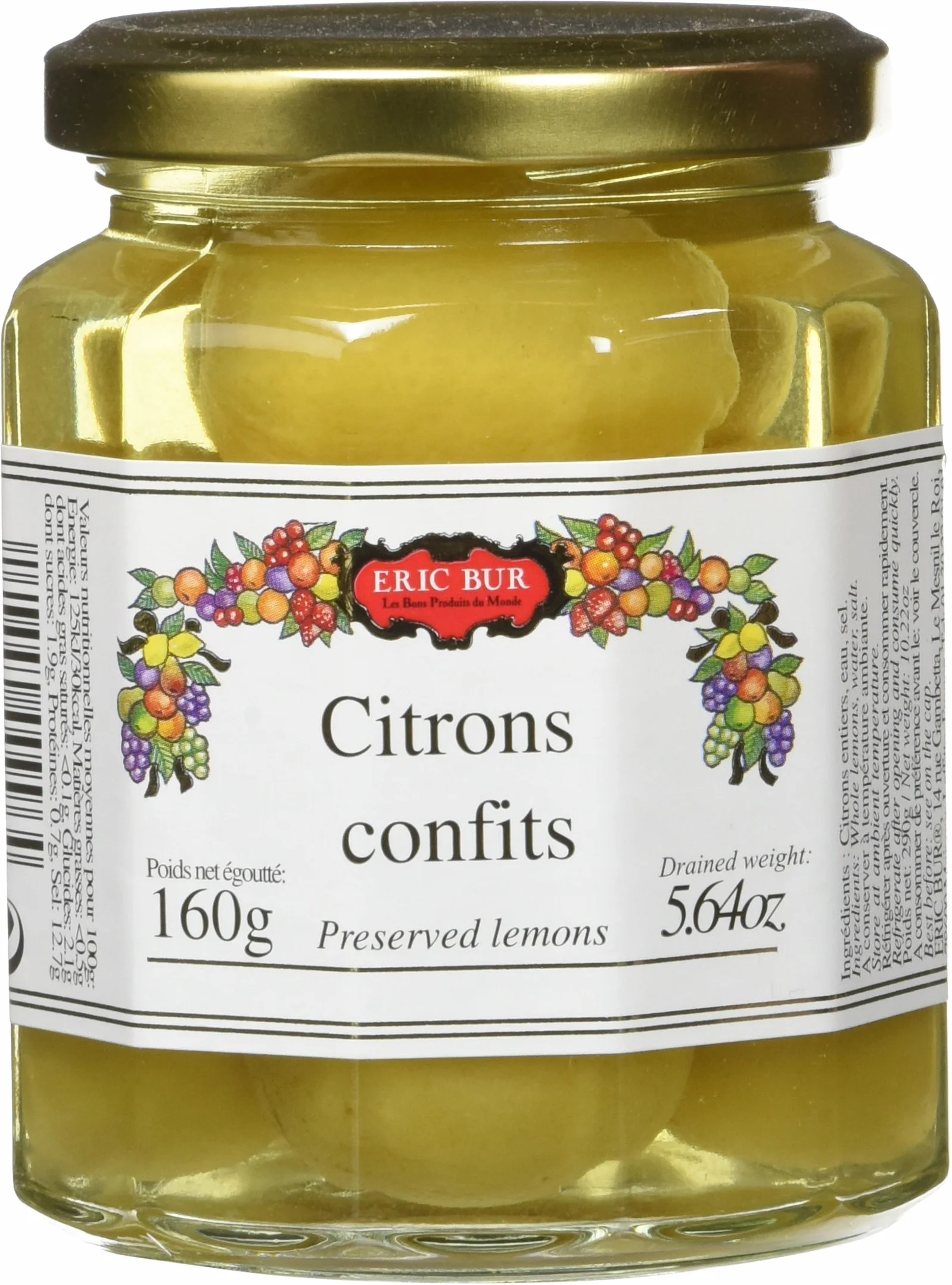 ERIC BUR Citrons Confits 160 g