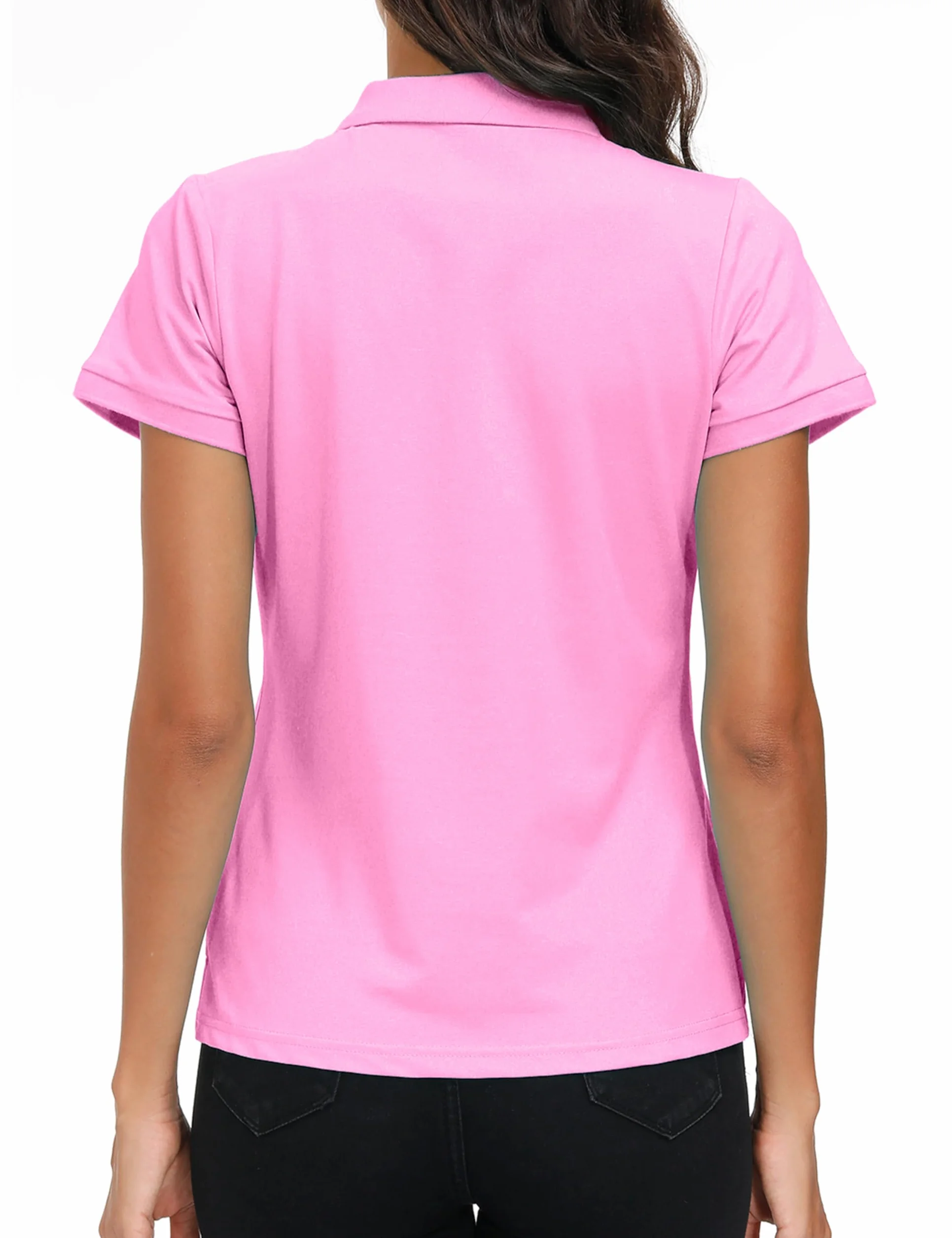 Femme Performance Polo à Manches Courtes Sport Tennis Golf Hauts