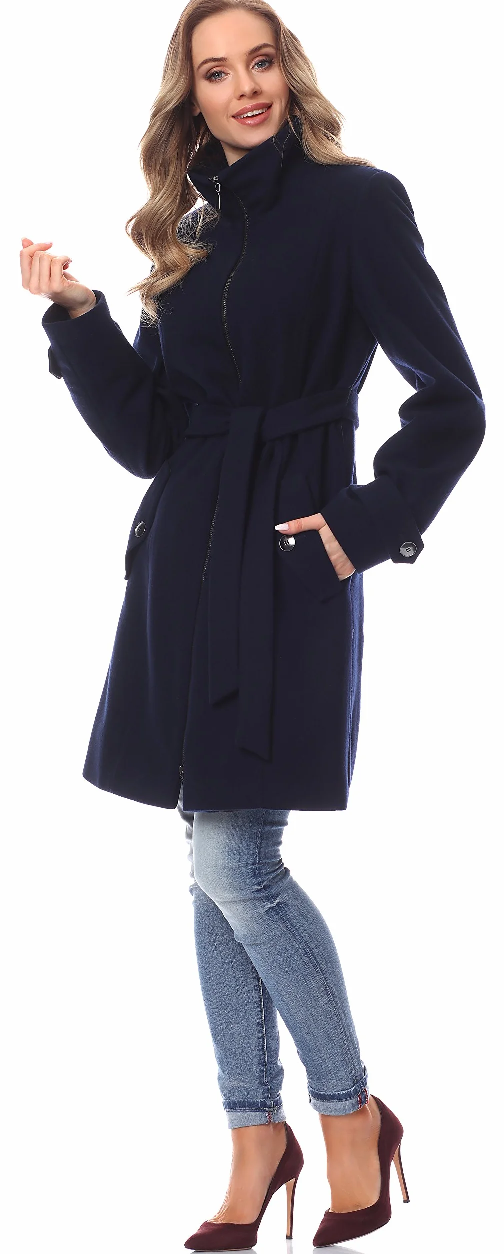 Be Mammy Manteau Veste en Laine Grossesse Maternité BE20-225