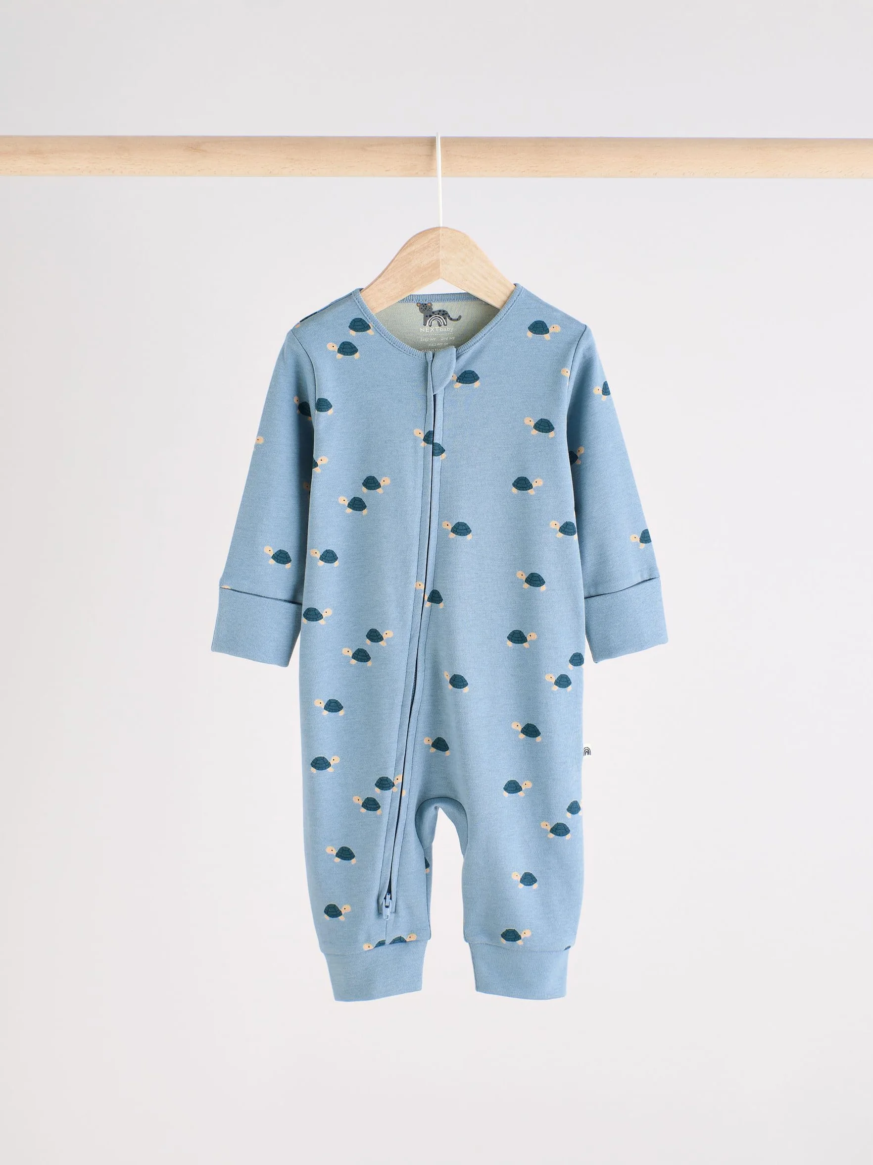 NEXT Bébé garçon Dors-Bien zippés imprimés bébé, Lot de 3