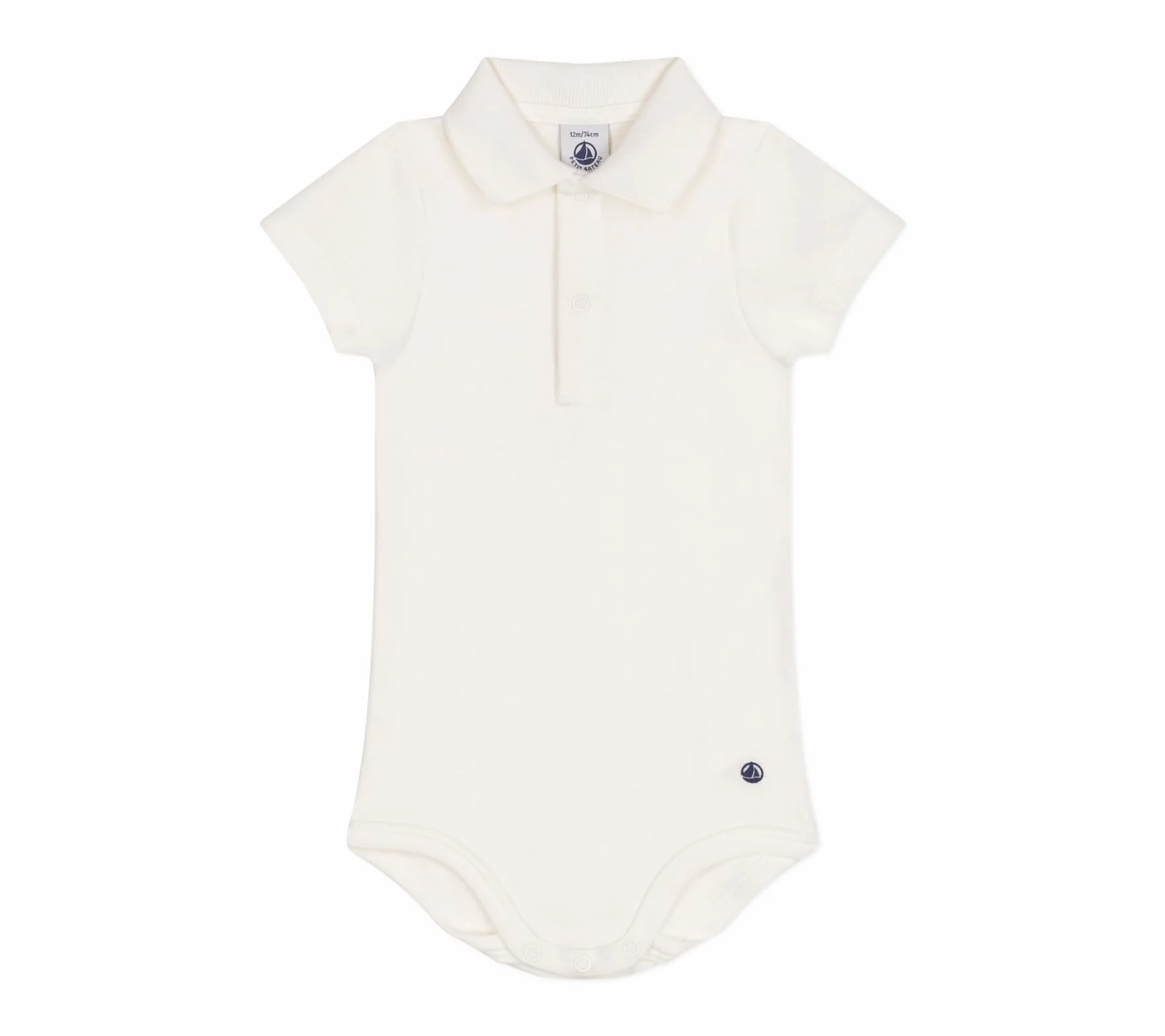 Petit Bateau Body Manche Courte Col Polo Bébé garçon