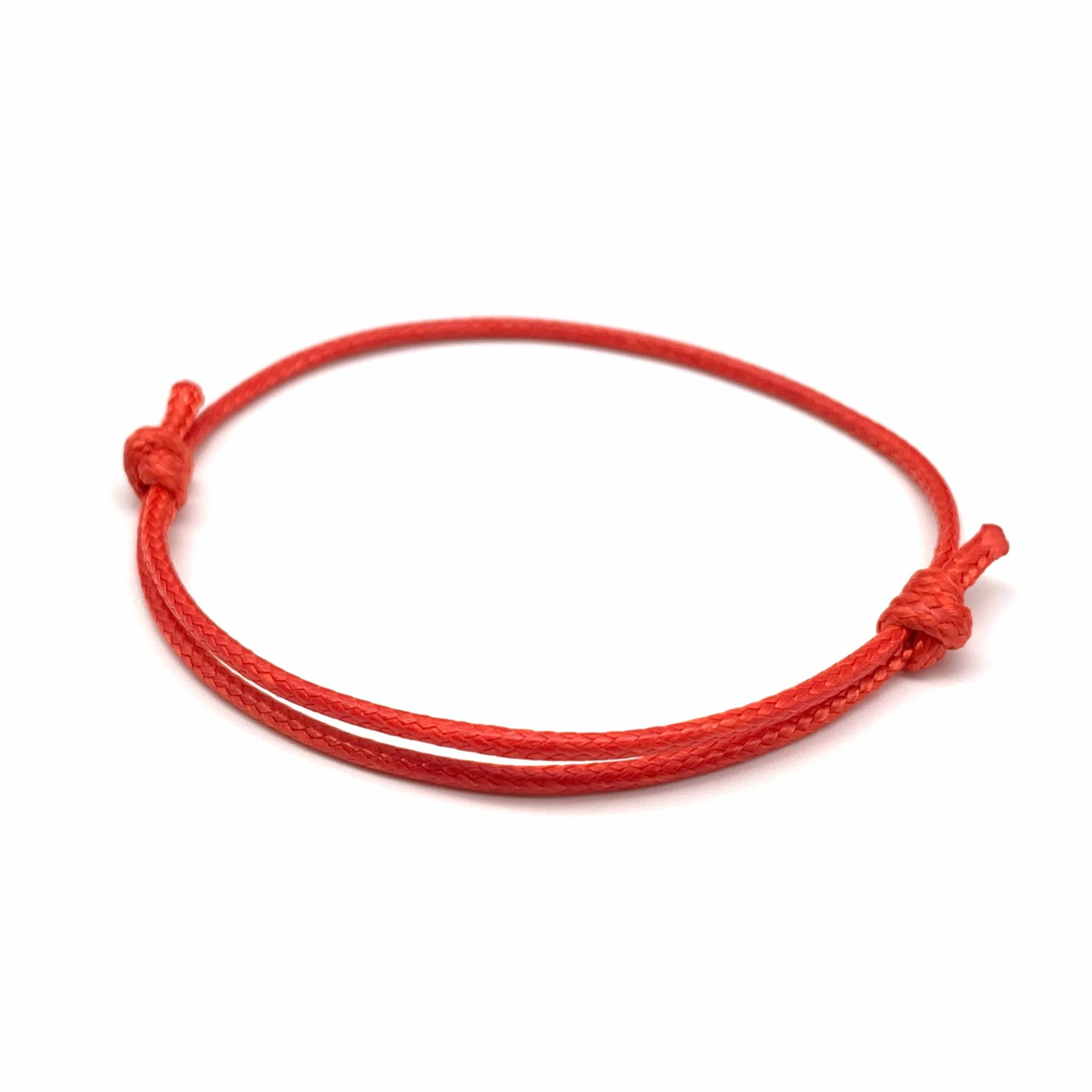 Bracelet simple et subtil fait main en coton ciré | Bracelet d'amitié cadeau | 2 Pièces