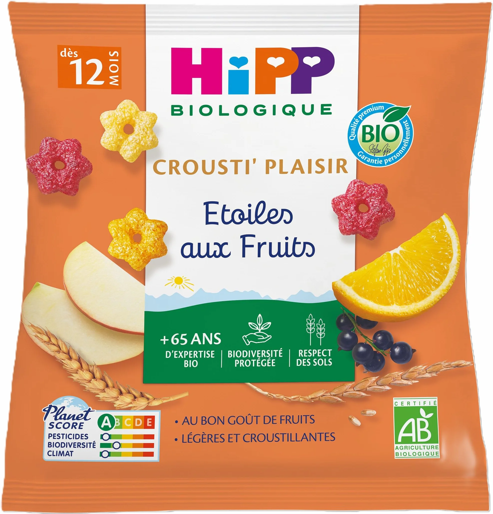 HiPP - Etoiles aux Fruits - Sachet de 30g - BIOLOGIQUE