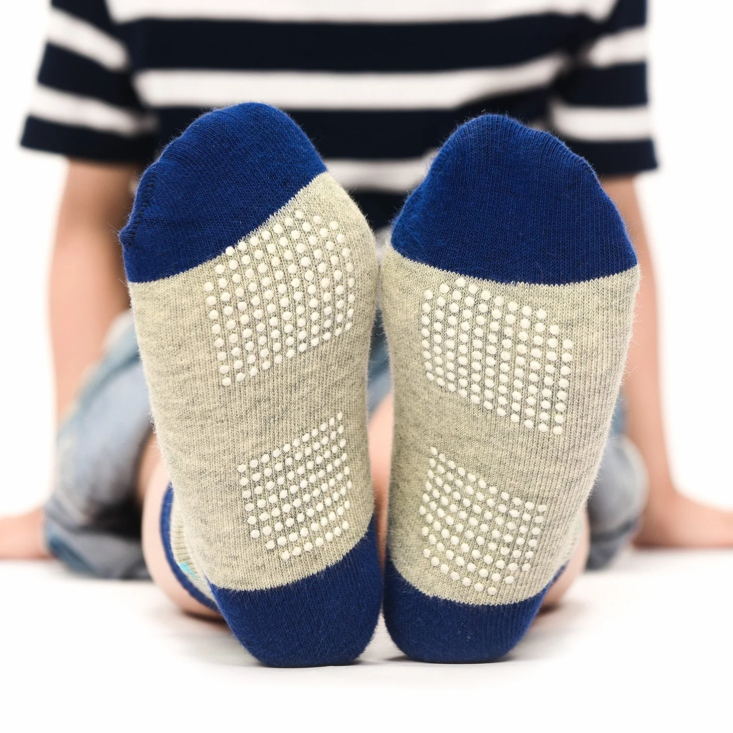 Chaussettes Bébé Garçon Antidérapantes en Coton, 12 Paires Nouveau-nées