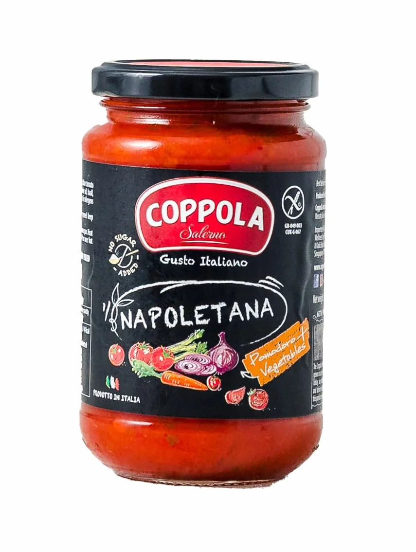 Sauce Napoletana Coppola - sans sucre ajouté 350g (Pack de 6)