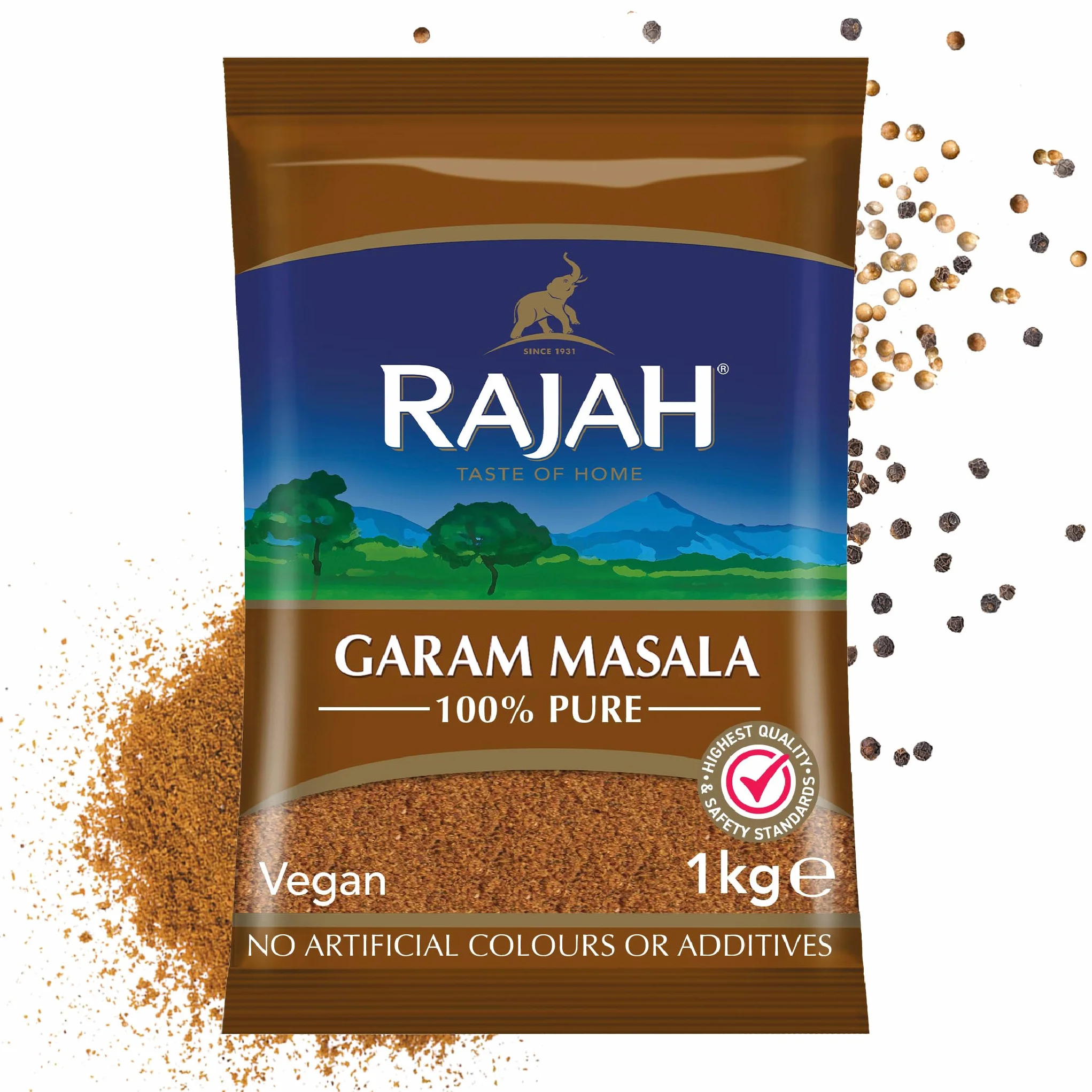 Rajah Spices Garam Masala Mélange d'épices moulues 1 kg