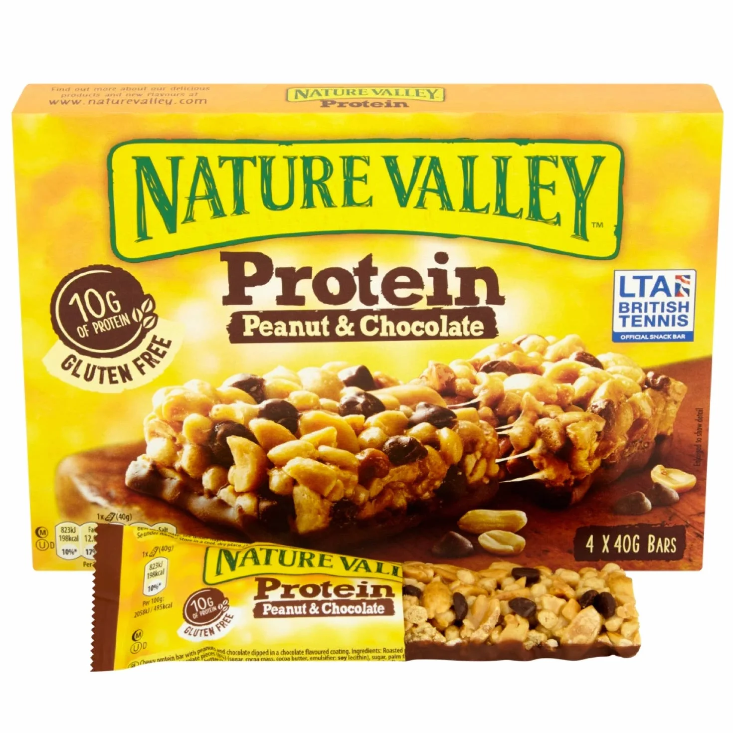 Nature Valley Protéines Cacahuètes et chocolat 12 x 40 g
